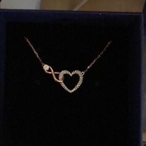 Swarovski Infinity heart necklace